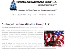 Tablet Screenshot of metroinvestigative.com